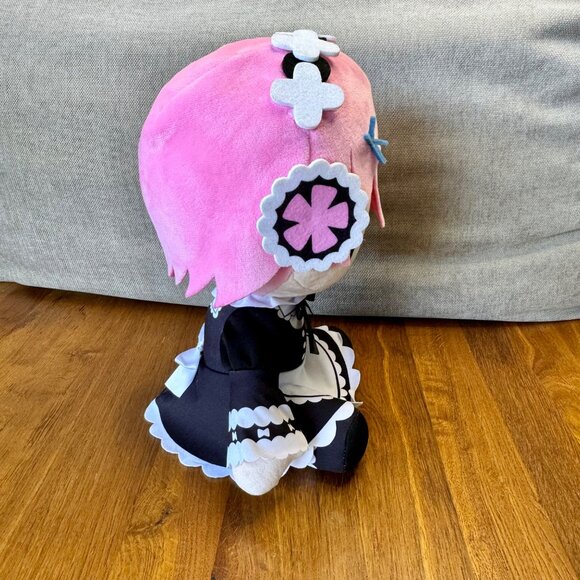 TAITO Re:Zero Starting Life in Another World Plush Doll Toy 12" Ram Japanese - Picture 4 of 9